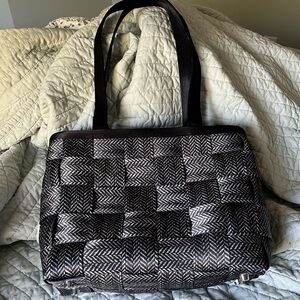 NWT Harveys | Large Tote in Black Herringbone